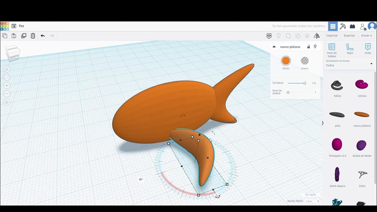 Tinkercad Tutorial - Fish 3D 