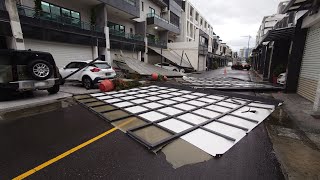 颱風丹娜絲來襲  嘉義9路段封閉、逾6萬戶停電