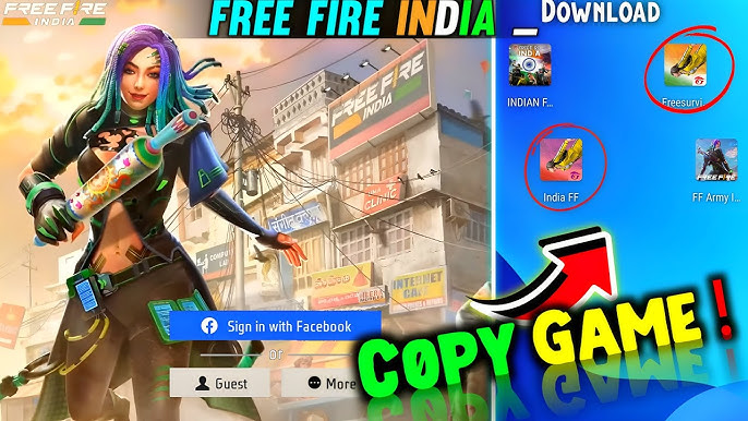 New Free Fire India Copy Games 😲 Free Fire India play First Time