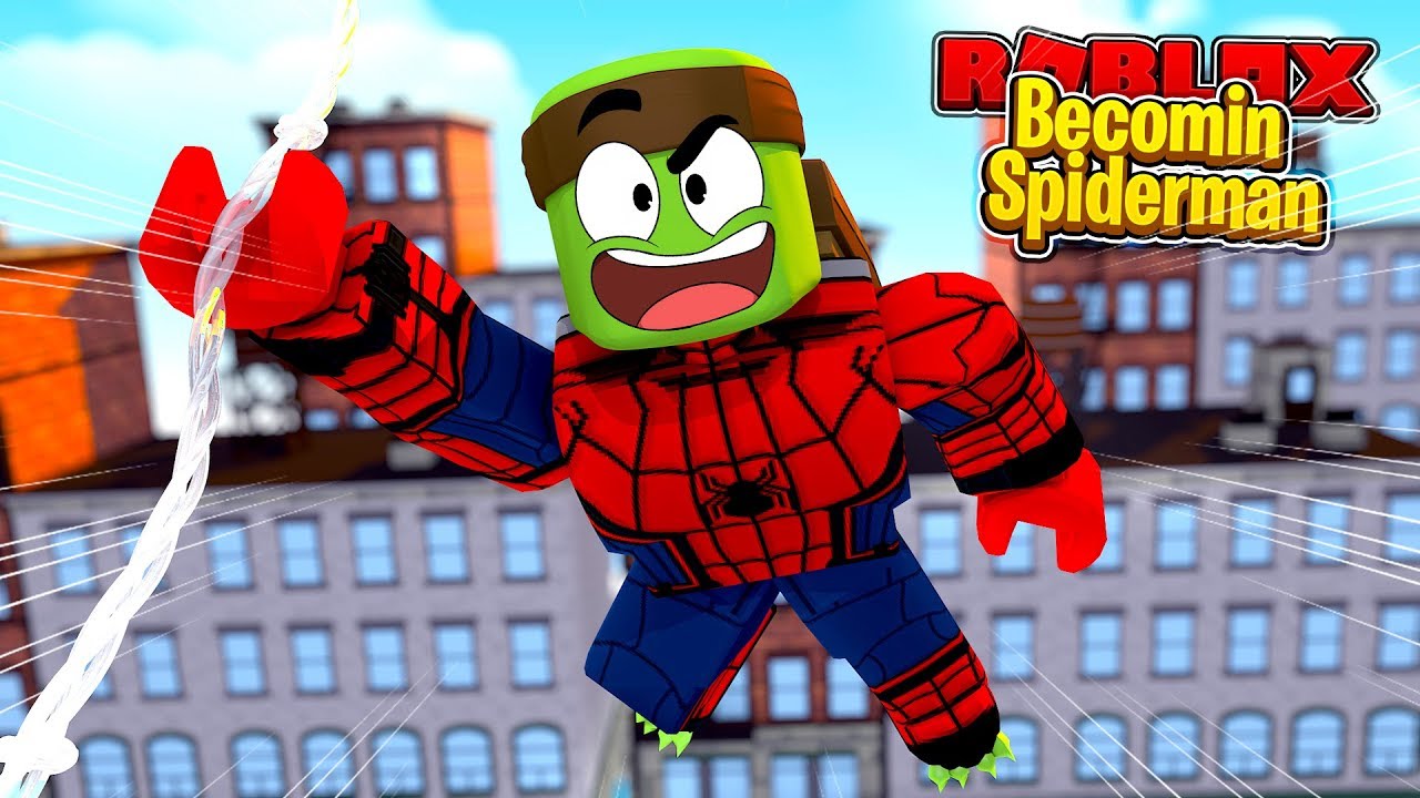 gaming logo BECOMING SPIDERMAN IN ROBLOX
