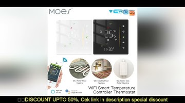MOES Thermostat WiFi Wireless Room Temperature Controller of Water/Electric Floor Heating Gas Boiler
