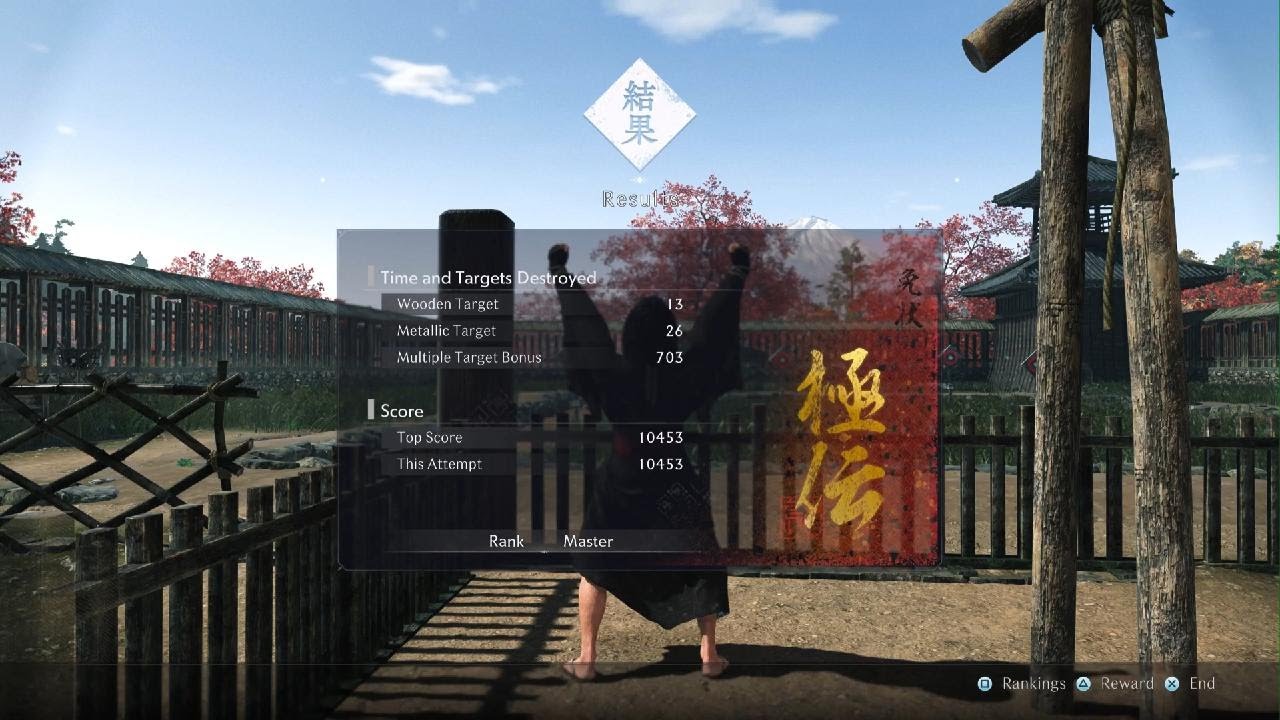 10453 score in Firearm Training - Rise of the Ronin