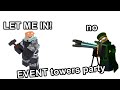 Event towers party (Tower defense simulator animation)