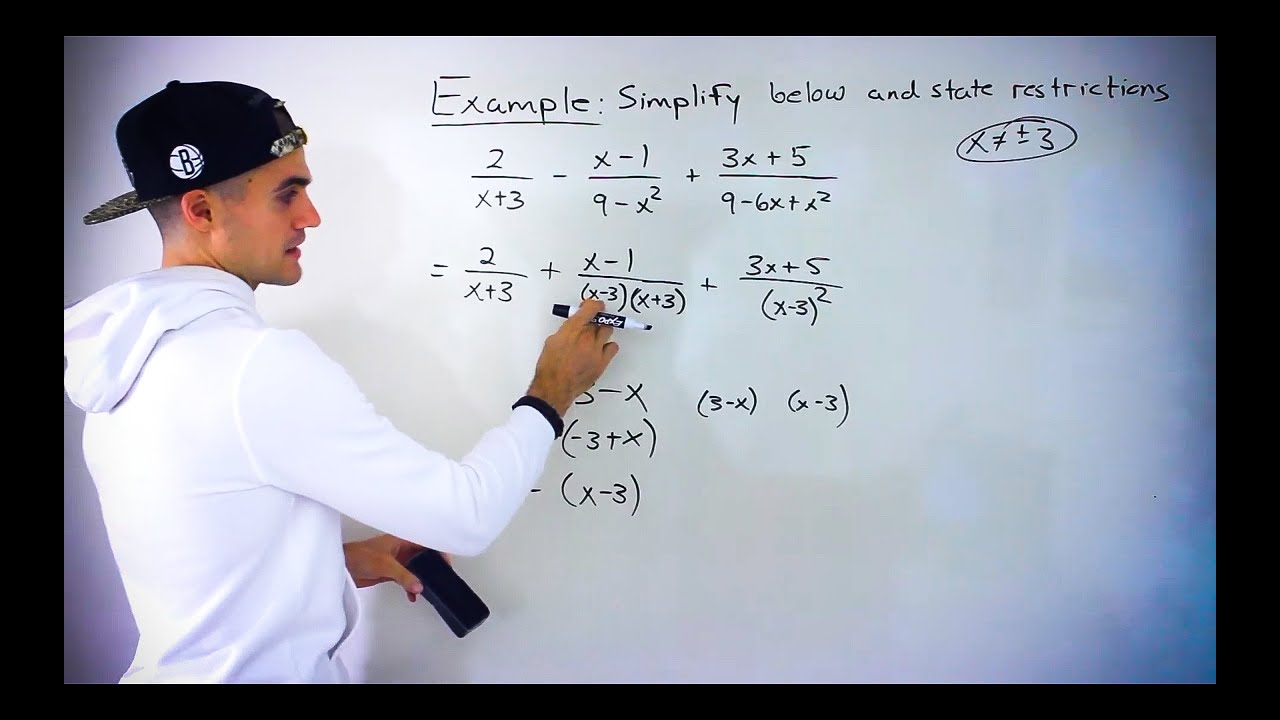 Addition and Subtraction of Rational Expressions (with restrictions ...