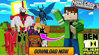 BEN 10 ALIEN FORCE ADDON | BEST BEN 10 MOD FOR MCPE #ben10 #alienforceomnitrix #trendingvideo screenshot 4