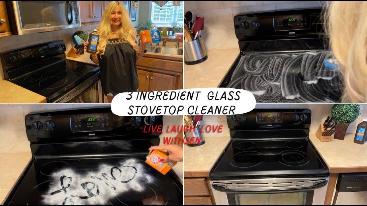 3 Ingredient Glass Stovetop Cleaner / How To Clean Your Glass Stovetop