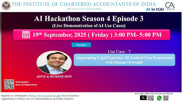 AI Hackathon S4 E3 UC7: AI-Assisted Case Preparation with Human Oversight – Adv.(CA) Mukesh Soni