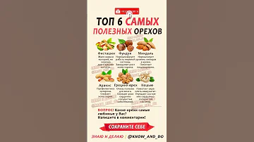 👉 ТОП 6 самых ПОЛЕЗНЫХ орехов (грецкий орех, фисташки, миндаль, кешью, арахис) польза 13.05.2023