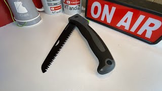 7 Inch Folding Hand Pruning Saw Heavy Duty Folding Foldable Camping Sk5 Carbon Steel Blade Wood Cut