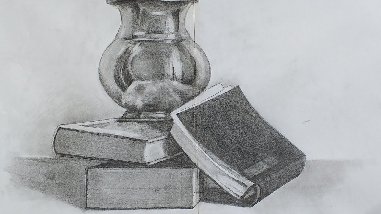 Still Life Pencil Shading | Light & Shadow for Beginners ...