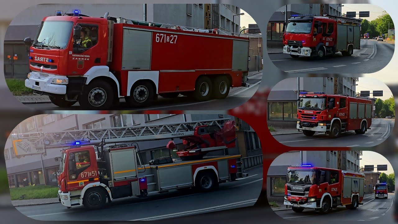 ALARMOWO 5 ZASTĘPÓW Z JRG ZABRZE  ! 671[S]21, 671[S]22, 671[S]25, 671[S]27, 671[S]51