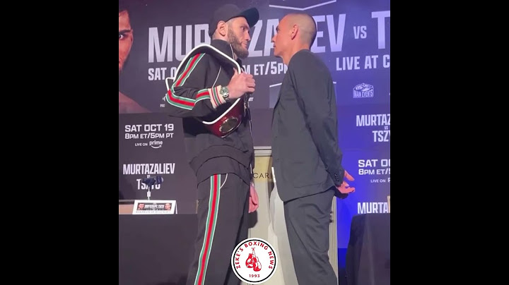 Final Press Conference Face Off Tszyu vs Murtazaliev 🔥