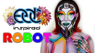 EDC INSPIRED ROBOT | MAKEUP TUTORIAL | CAYKEFACE