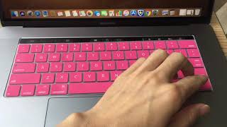 Pink Silicone Keyboard Cover for MacBook Pro 15 With Touch Bar screenshot 5