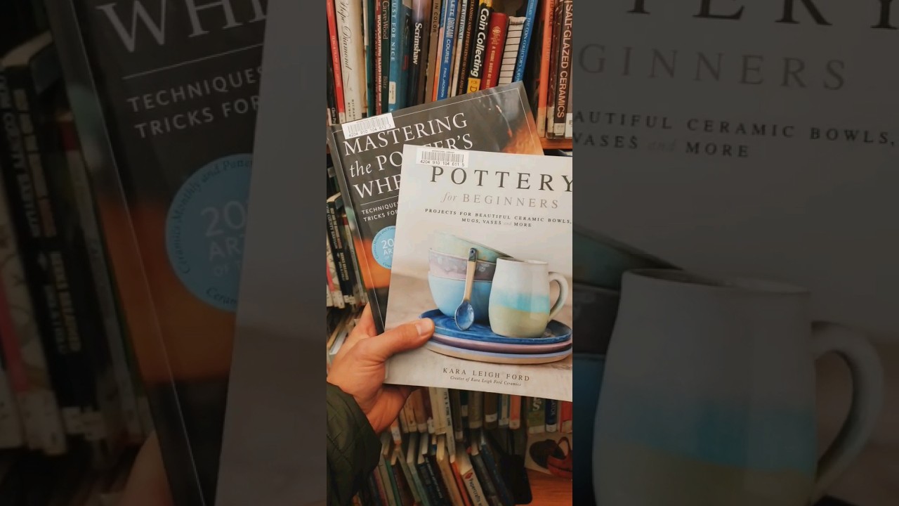 The library didn't have a lot of pottery books. 