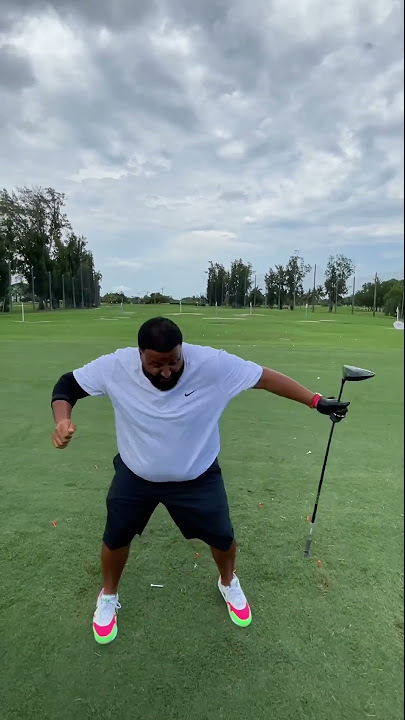 DJ Khaled is just trying to golf and spread love 🙌 #djkhaled