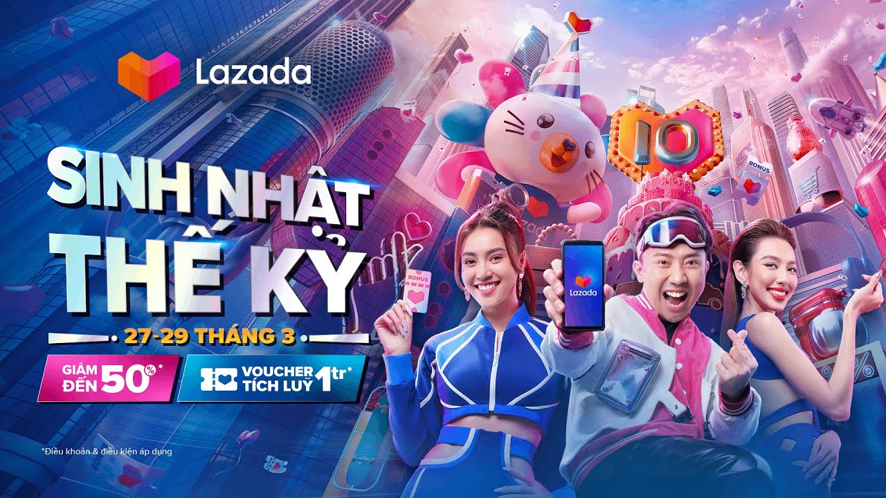 Lazada 𝐌𝐈𝐍𝐈𝐆𝐀𝐌𝐄 Mừng sinh nhật lần thứ 8 Lazada tặng chữ Facebook