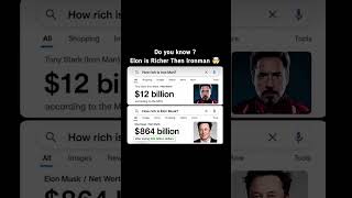 Sports Performance Elon Musk vs Iron Man: Who Is Richer? 🤯💰