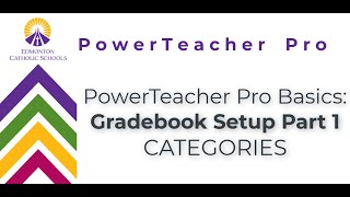 PTPro Basics 2 | Gradebook Setup Part 1: Categories