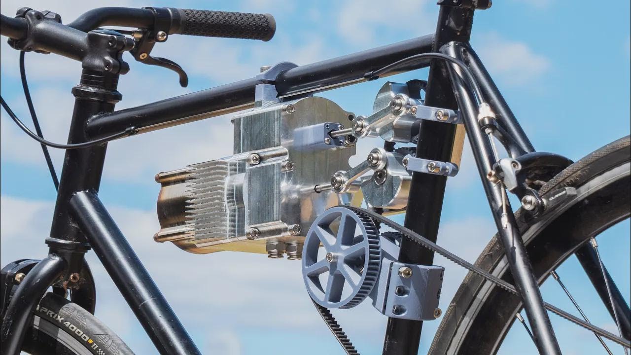 Construyendo una bicicleta con motor Stirling