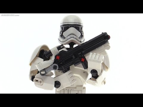 fodspor prop eksplodere LEGO Star Wars First Order Storm Trooper action figure review! 75114 -  YouTube