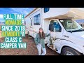 Tour Our Completely Remodeled Class C Camper Van // Full Time RV Tiny Home on the Road!