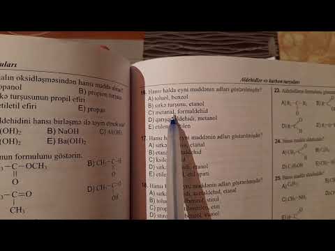 Video: Bir aldehid bir keton və bir karboksilik turşu arasındakı fərq nədir?