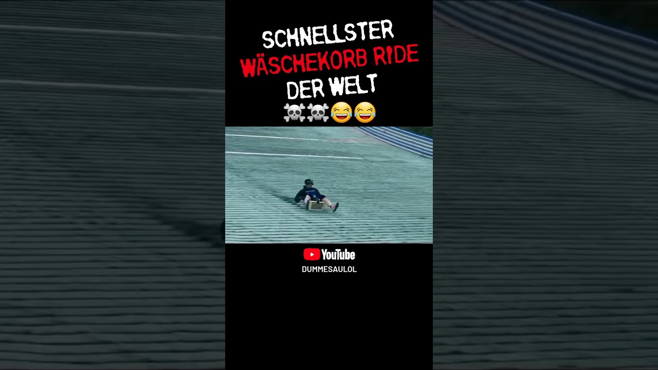 schnellster wäschekorb ride der welt 😂 