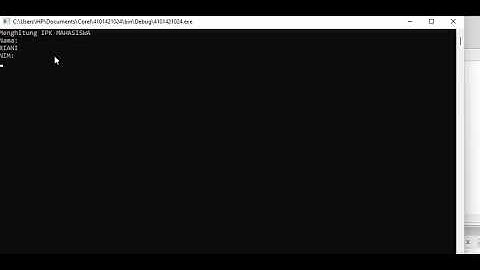 MENGHITUNG IPK MAHASISWA (PRAKTIKUM)