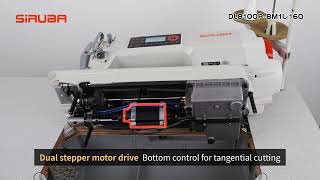 Large Platform Lockstitch Machine with Double Stepping Motor《SiRUBA DL8100P BM1L 16Q》 1