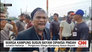 Warga Kampung Susun Bayam Dipaksa Pindah