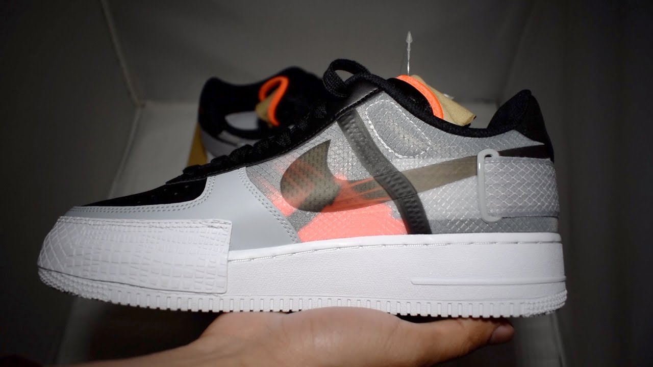 air force 1 type trainers black hyper crimson wolf grey white
