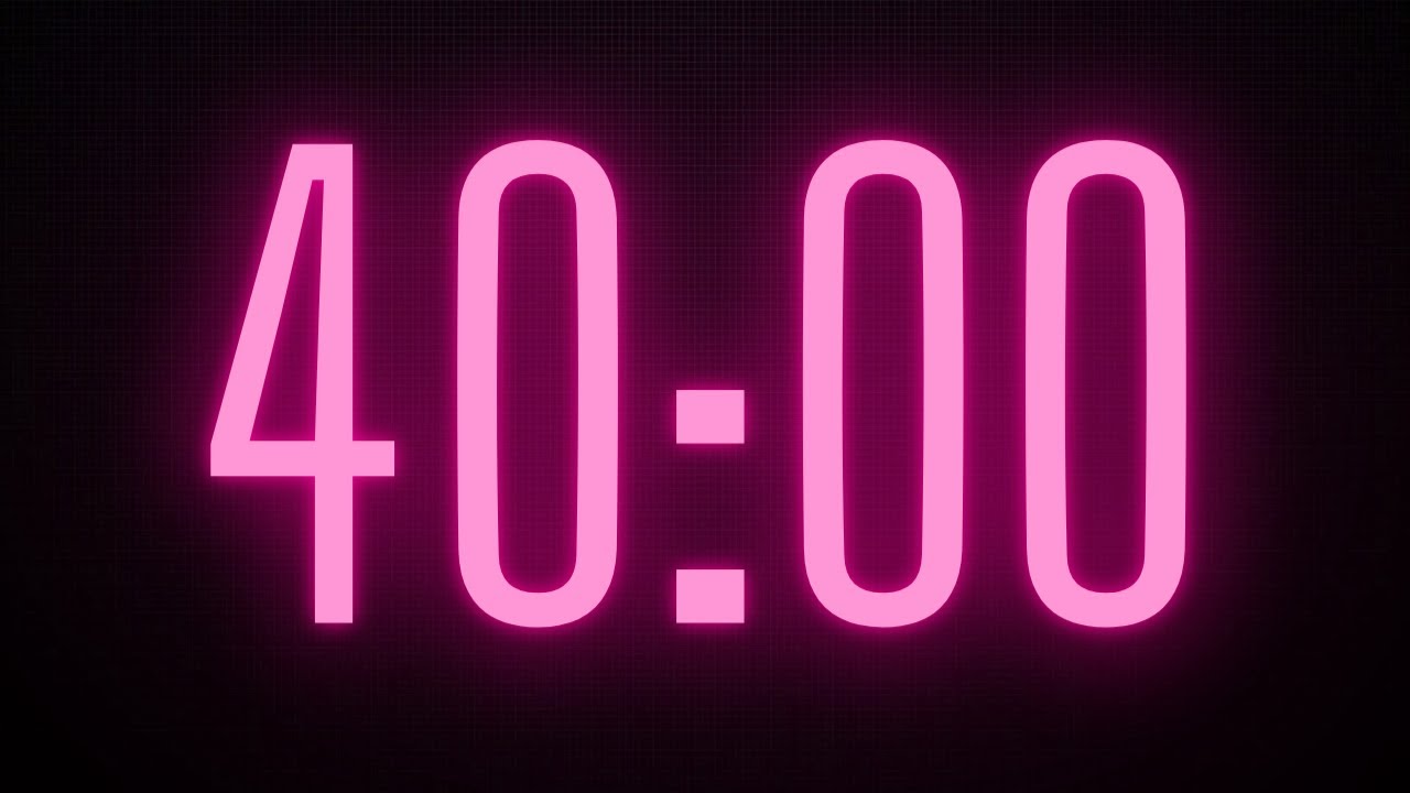 40 min countdown timer relaxing videos - YouTube