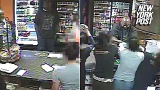 Ladies fight tooth and nail to stop convenience store robbery | New York Post