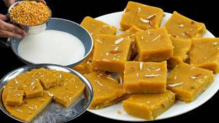 Indian Festival Special Chana Dal Barfi 😍 | Melt-in-Mouth Chana Dal Sweet | N'Oven Foods screenshot 3