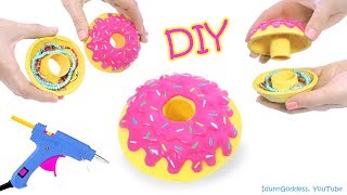 How To Make A Donut Jewelry Box Out Of Hot Glue – DIY Hot Glue Donut Jewelry Organizer