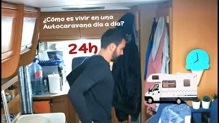 24H EN AUTOCARAVANA  ¿Cómo es un día rutinario viviendo dentro de una AutoCaravana?