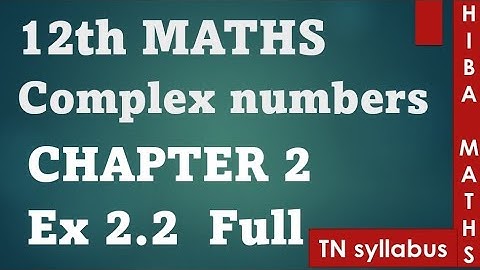 12th maths chapter 2 exercise 2.2 full answers