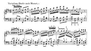 Busoni - Variations-Studie after Mozart No. 1, from BV A3, Pt. 3 (Audio+Sheet) [Petri]