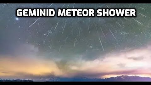 LIVE: Geminid Meteor Shower - 2025 (and Possible 3I/ATLAS)