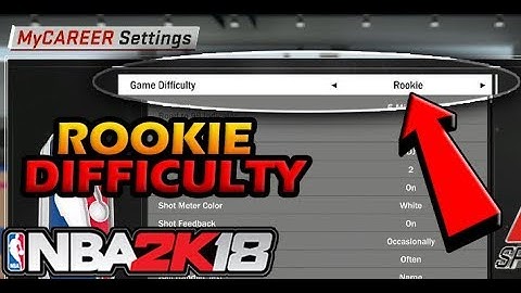 How to get ROOKIE DIFFICULTY on myCareer NBA 2K18 Glitch