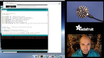 Circuit Playground wearable sound reactive LEDs with Tony D! @adafruit #LIVE