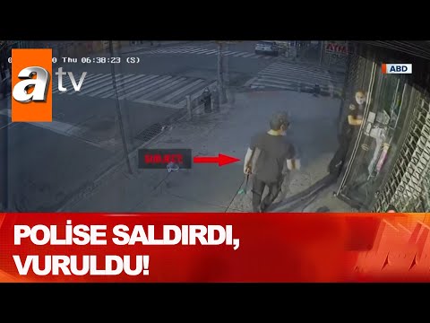 ABD'de polise bıçakla saldırdı! - Atv Haber 20 Ağustos 2020