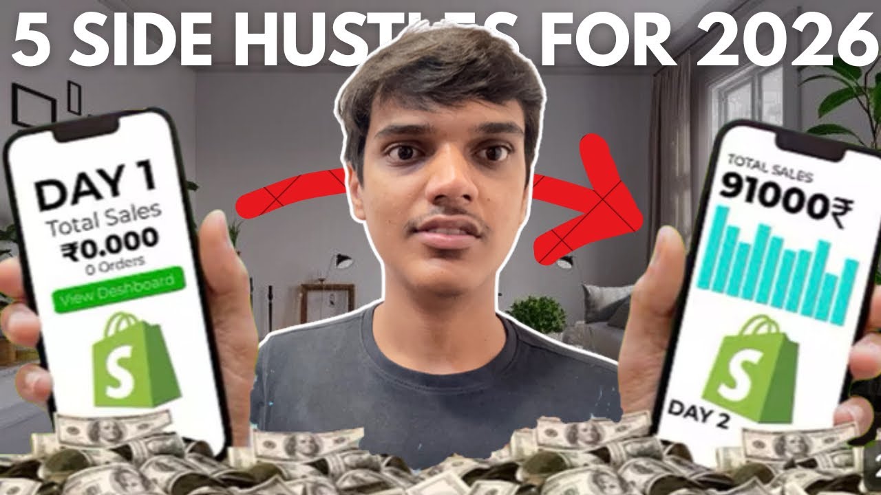 5 Side Hustles That Can Make You Rich in 2026 📈🚀 - YouTube