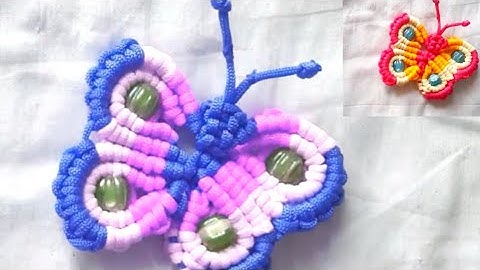 DIY Macrame Butterfly New design | Macrame Bufferfly Wall Hanging design #macrane #macramecraft