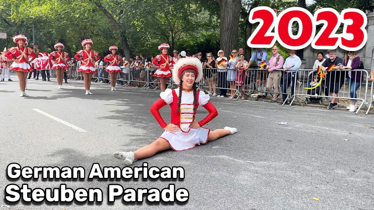 HD[4K] 2023 German American Steuben Parade | 5th Ave Manhattan NewYork 🇺🇸