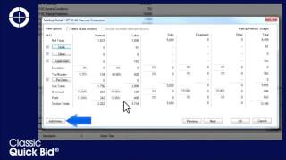 Quick Bid Program Tabs Markup Tab