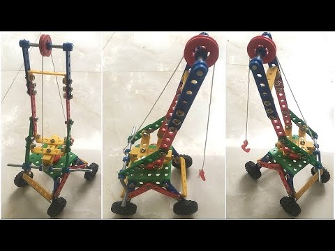 Video lắp ghép xe cần cẩu từ bộ mô hình kỹ thuật lớp 5 - youtube