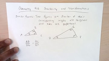 Geometry 4.6 Part 1. Similarity and Transformations.