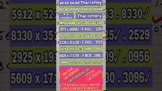 Prize bond Atta Bhai prize bond Thai lottery Date 01/5/2026 New VIP fast single forecast routine 